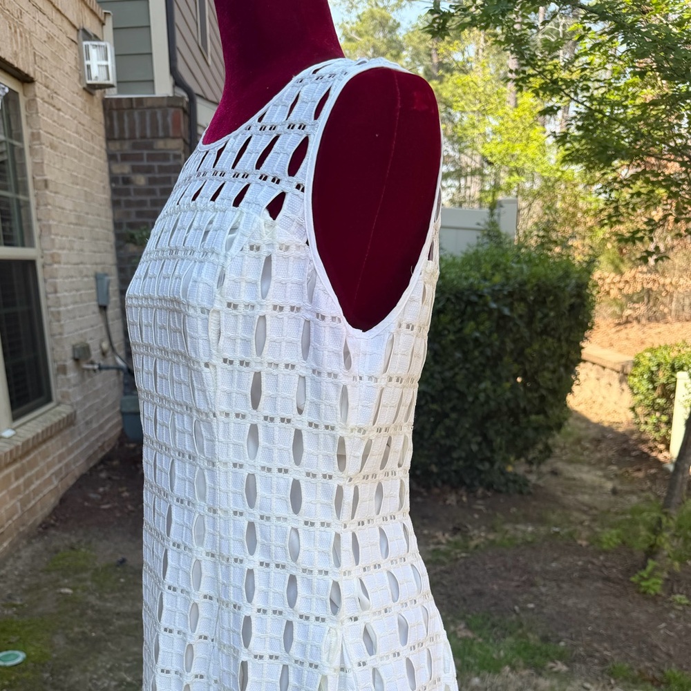 Rafaella White Crochet Midi Dress - Picture 2 of 5